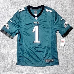 Nike On Field Stitched Philadelphia Eagles Jalen Hurts Green Jersey Size L